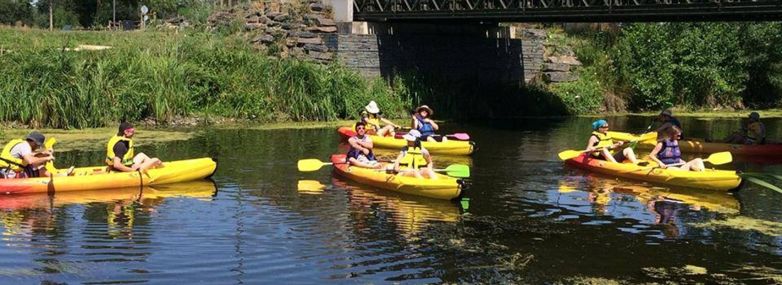 Randonnee canoe sur l'Oudon de Nyoiseau a Segre