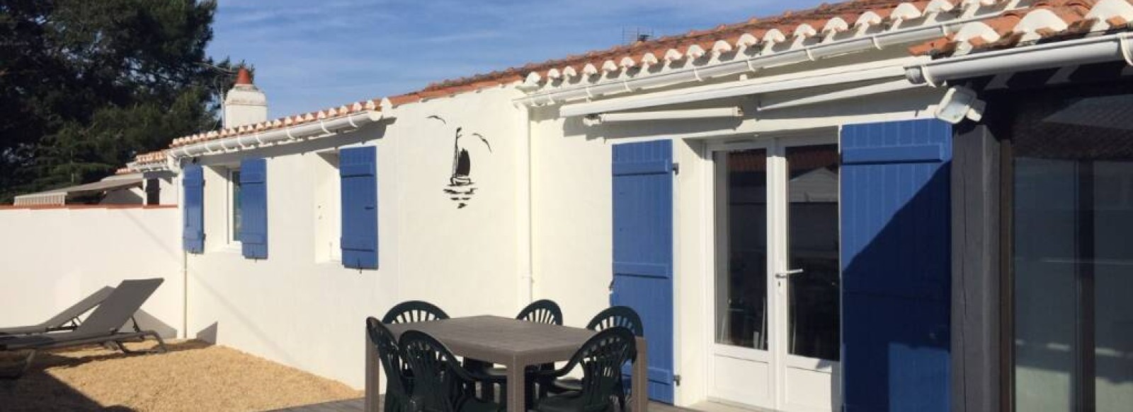 Maison entre le Bois de la Chaise et le centre de Noirmoutier en l'Ile